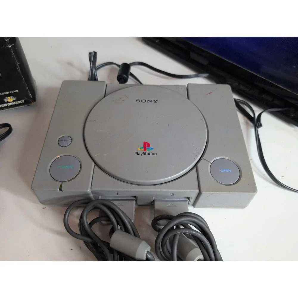 Sony PlayStation 1 PS1 Console Bundle SCPH-5501  w Controllers Cords Games More!